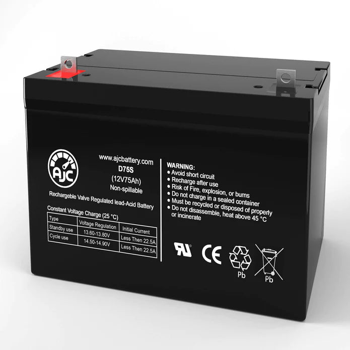 Bright Way Group, SLA, AGM, Group 24 ‐ 75 Ah Battery