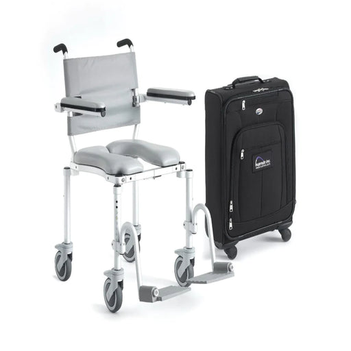 Nuprodx MC4000TX Travel Folding Shower Commode Chair