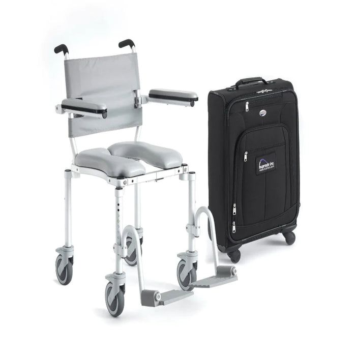 Nuprodx MC4000TX Travel Folding Shower Commode Chair