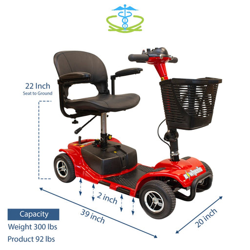 EWheels EW-M34 Portable 4-Wheel Mobility Scooter