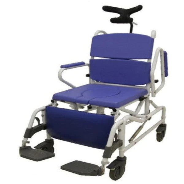 Healthline Tilt and Recline Rehab Shower Commode Chair
