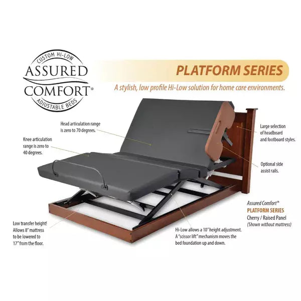 Assured Comfort Platform Series Hi-Low Adjustable Bed