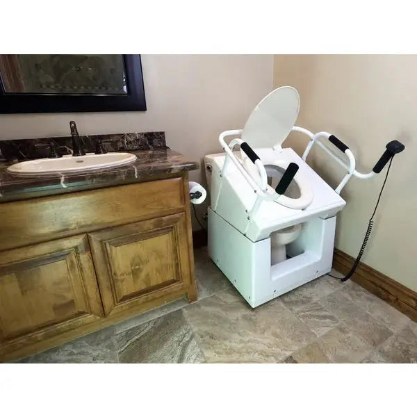 Throne Buttler Powered Toilet Lift Chair With Base Bidet Seat
