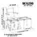 Nuprodx MC6200 Rolling Mobility Chair With Tub Transfer