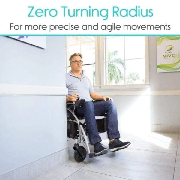 Vive Health Compact Folding Power Wheelchair - Open Box